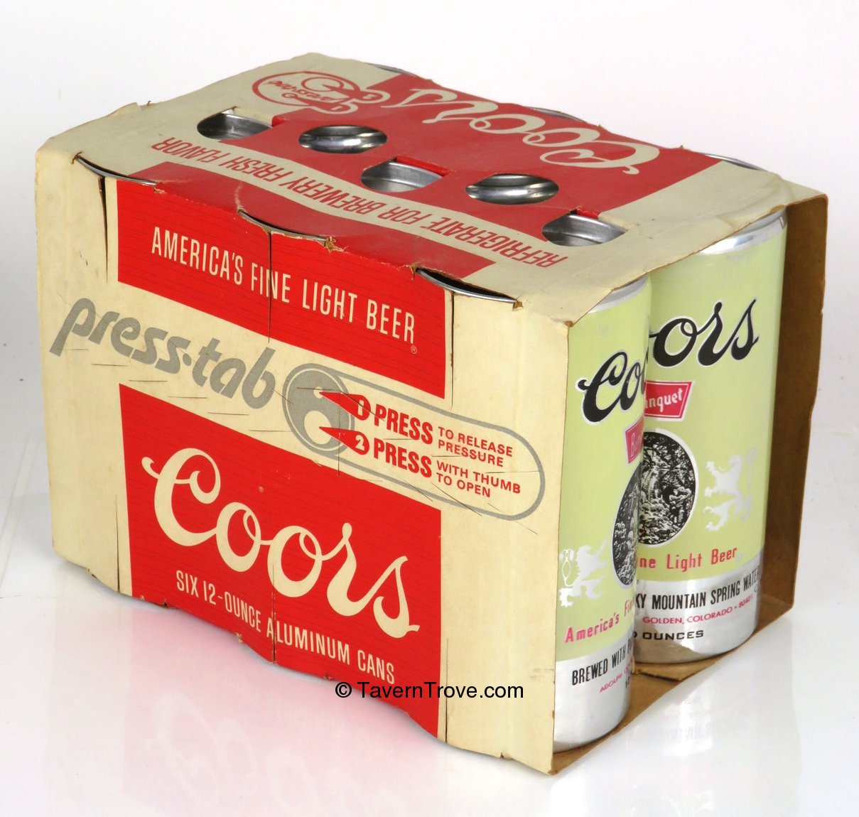 Item #35243 1972 Coors Beer Presstab Six-pack Holder