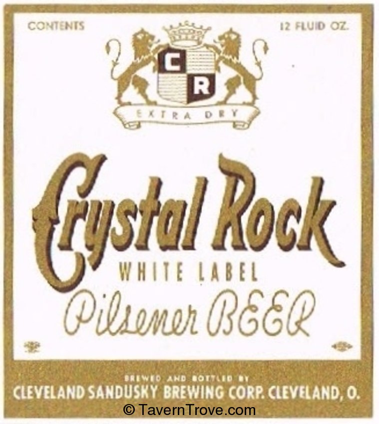 Crystal Rock White Label Beer (gold)