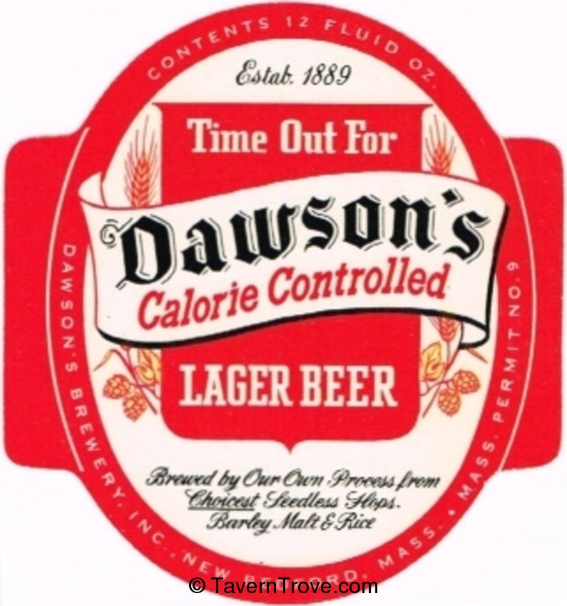 Dawson's Calorie Controlled Lager Beer