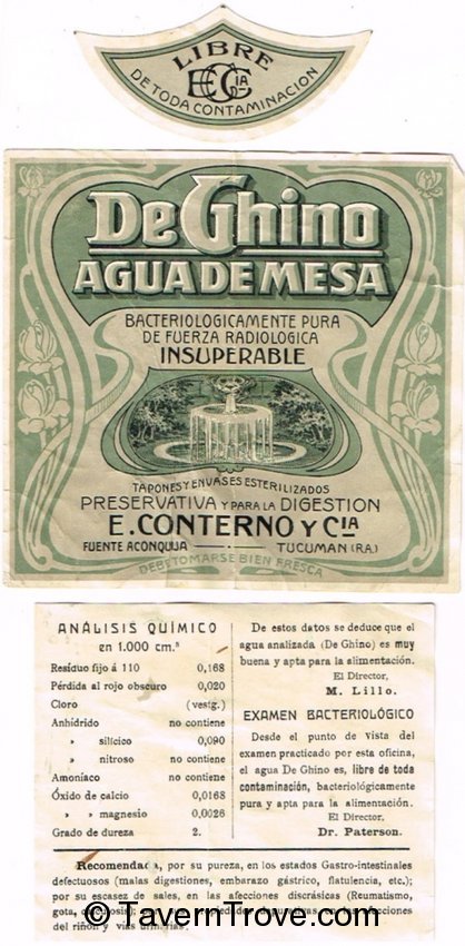 De Ghino Agua De Mesa