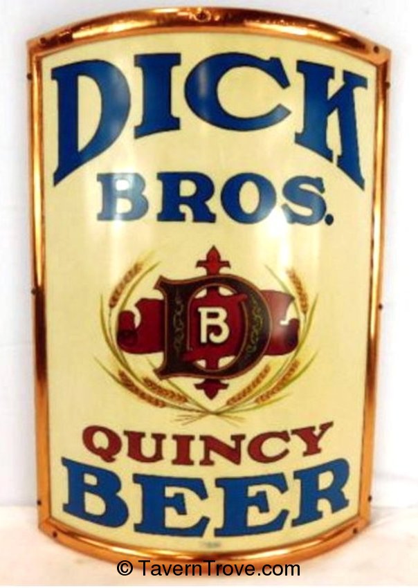 Dick Bros. Quincy Beer corner sign