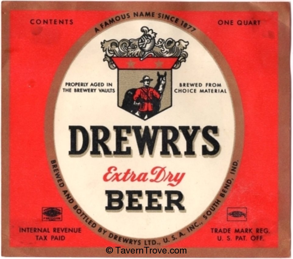 Drewrys Extra Dry Beer