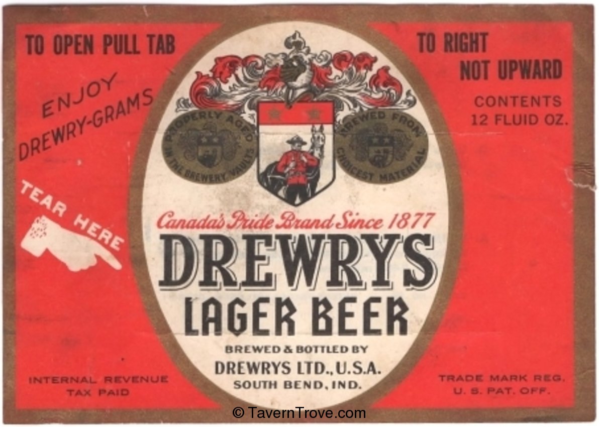 Drewrys Lager Beer 