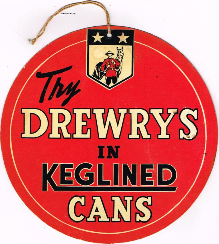 Drewrys Beer In Keglined Cans