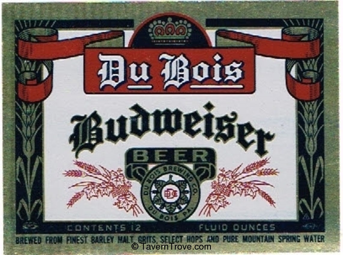 Du Bois Budweiser Beer