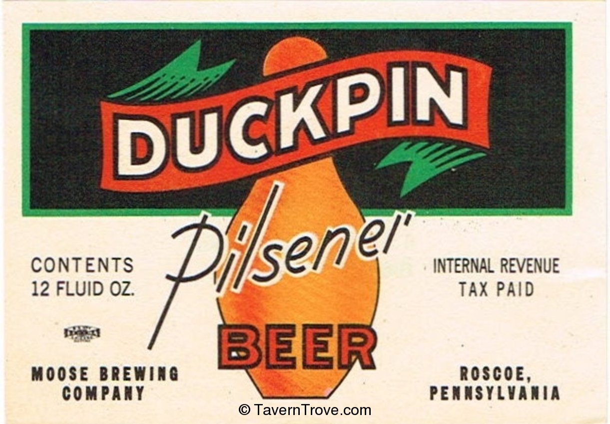 Duckpin Pilsener Beer