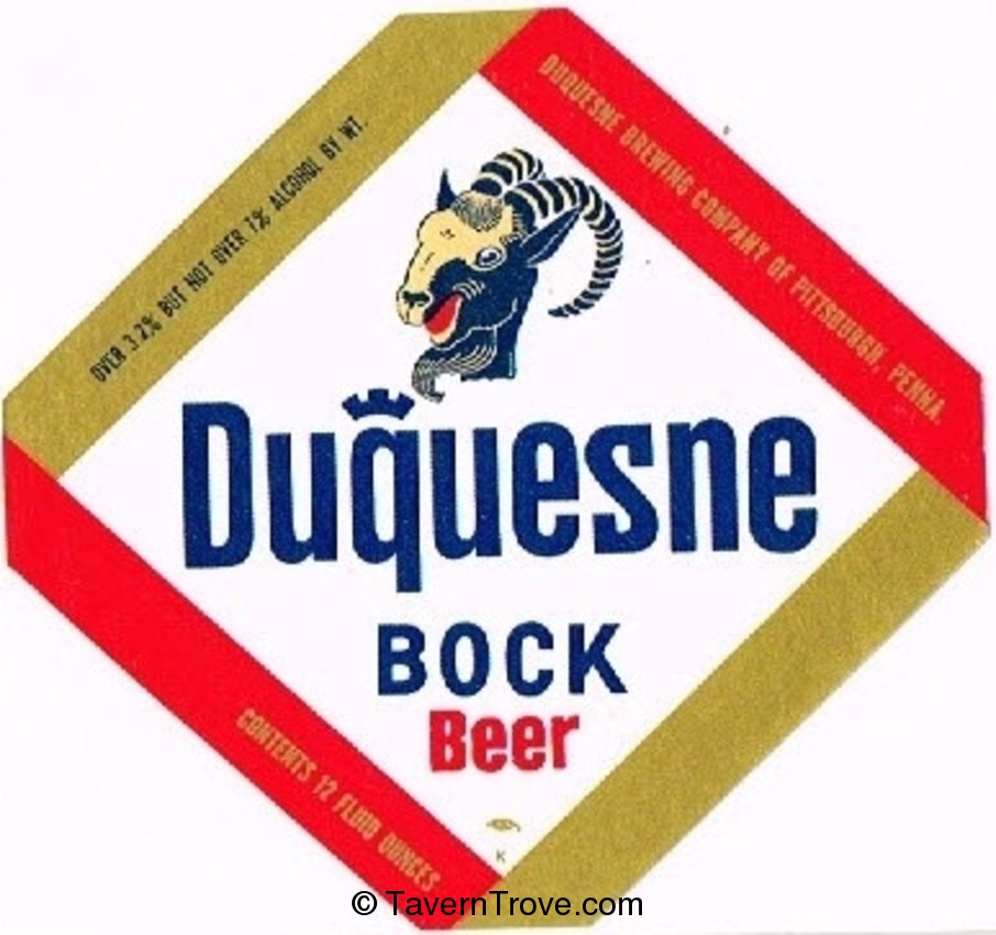 Duquesne Bock Beer