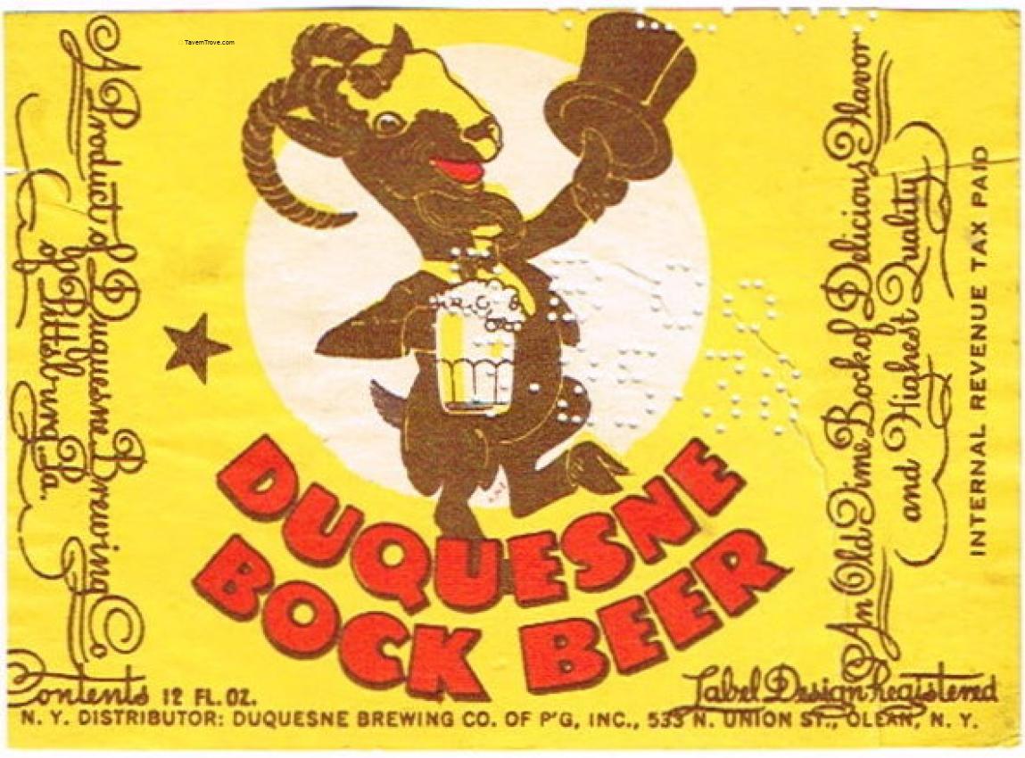 Duquesne Bock Beer