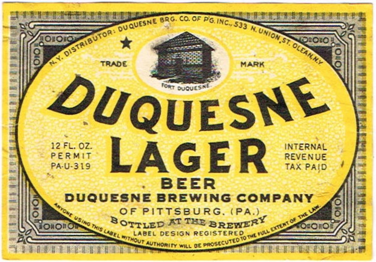 Duquesne Lager Beer