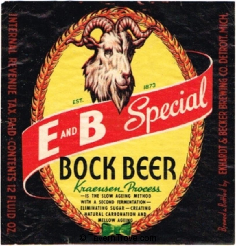 E and B Special Bock Beer