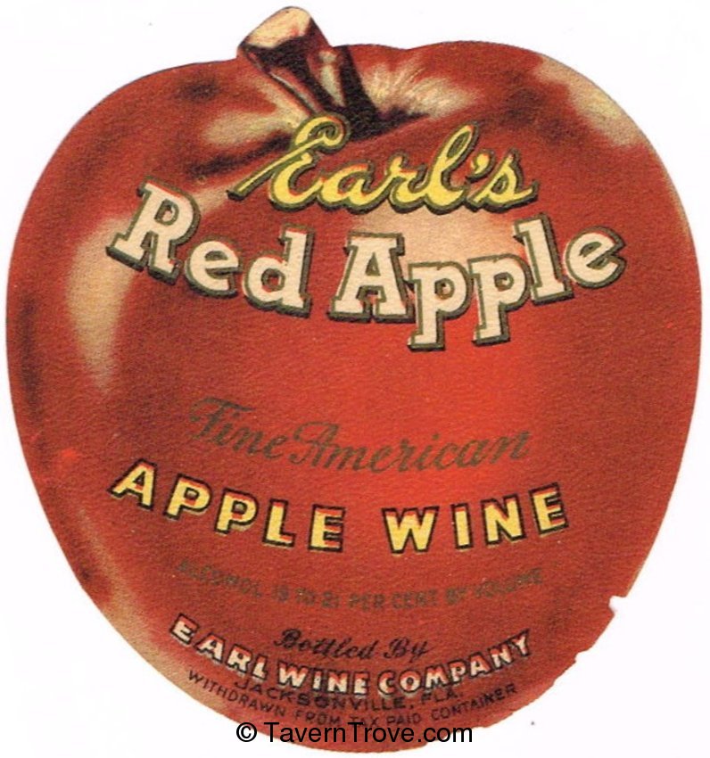 Earl's Red Apple Wine Jacksonville, Florida