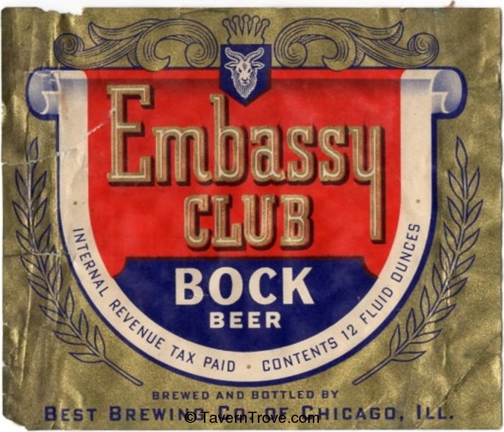 Embassy Club Bock Beer 