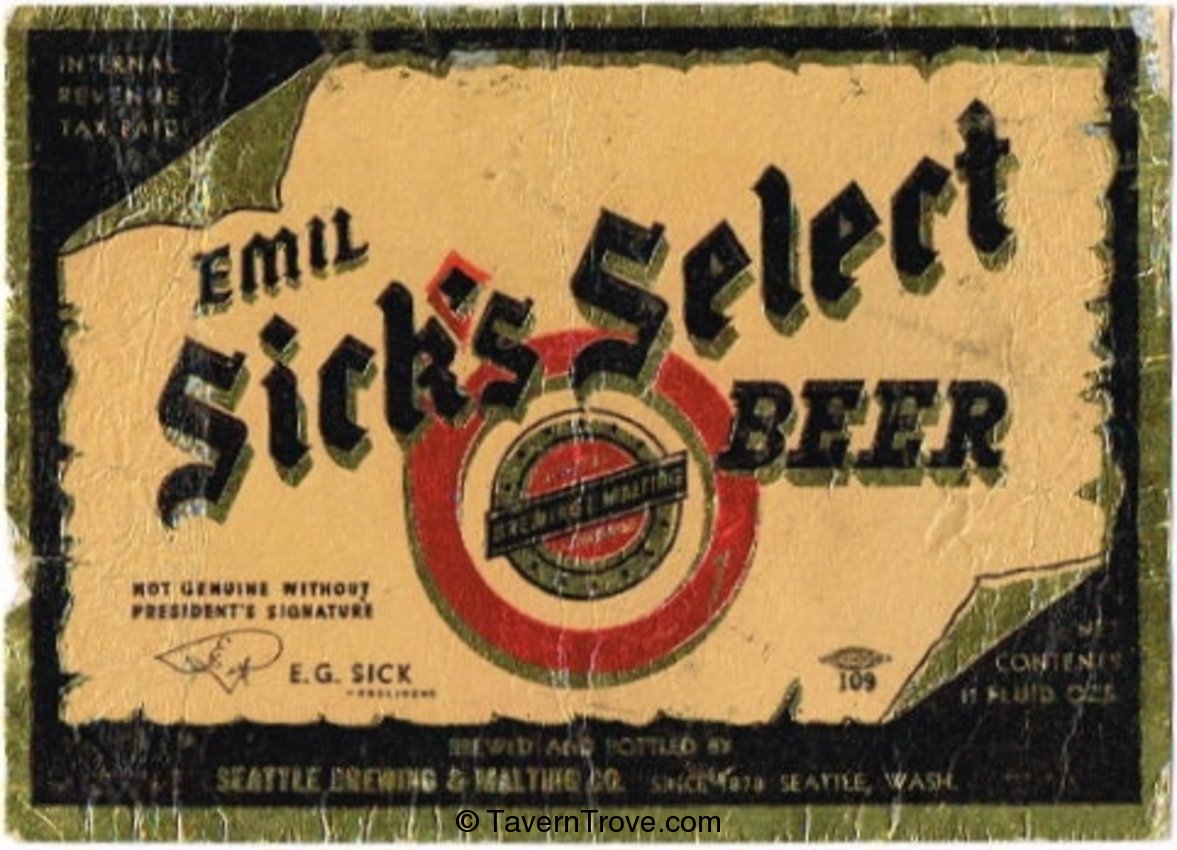 Emil Sick's Select Beer