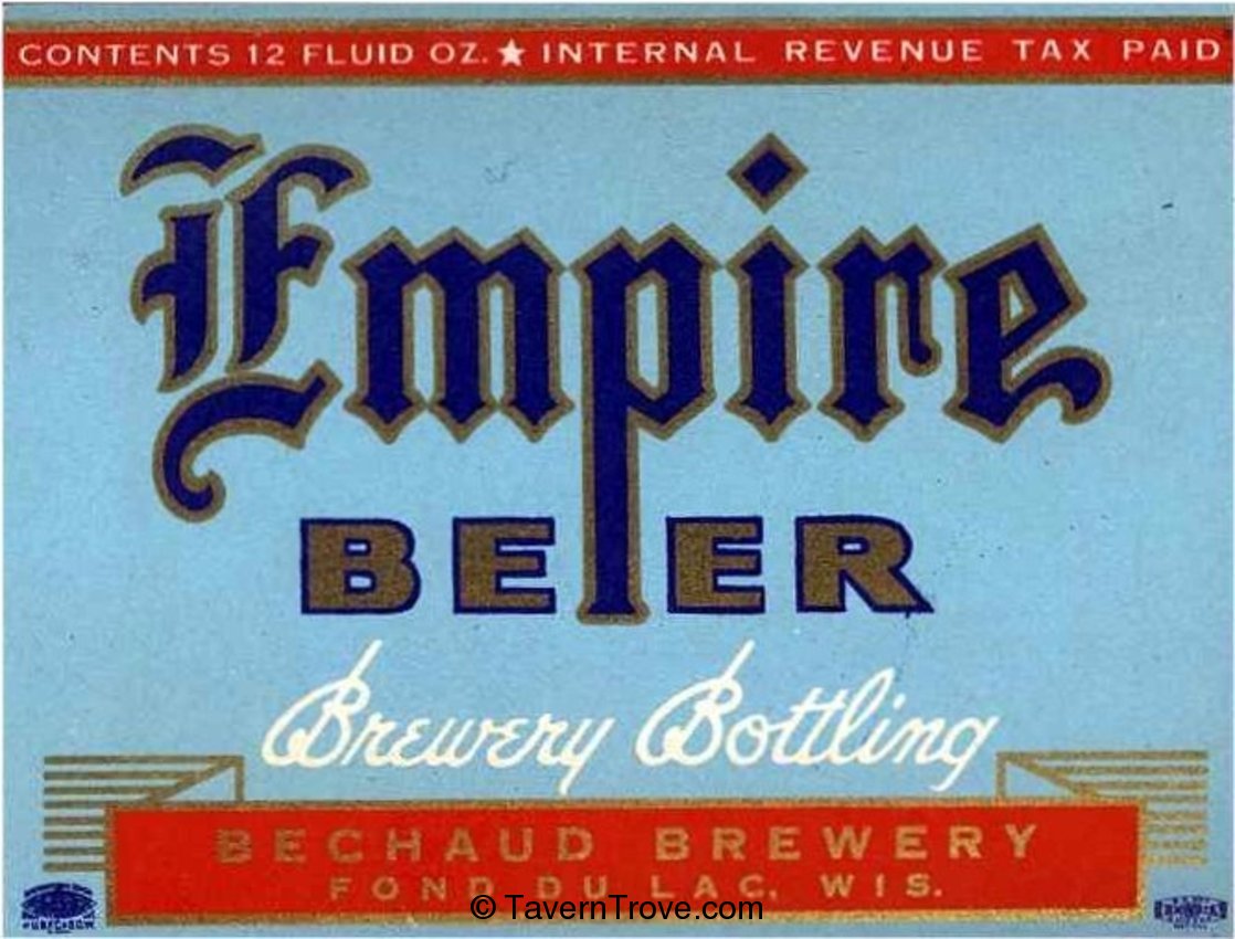 Item #49711 1936 Empire Beer Label WI