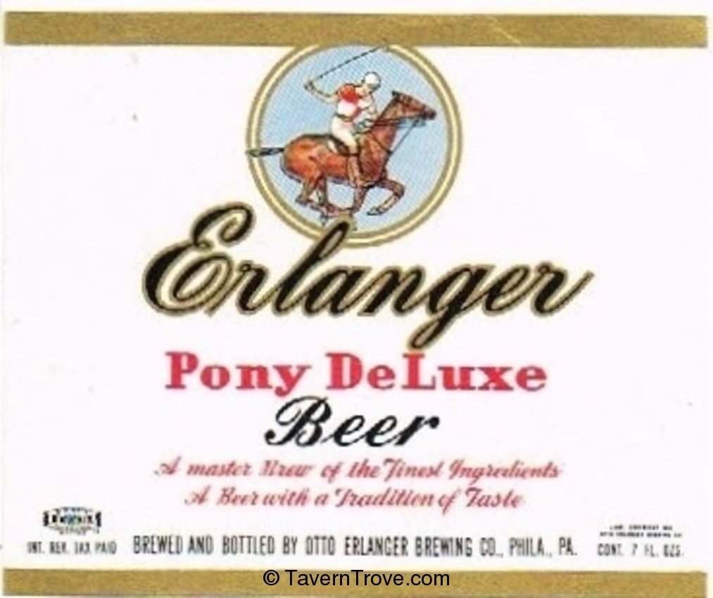 Erlanger Pony De Luxe Beer