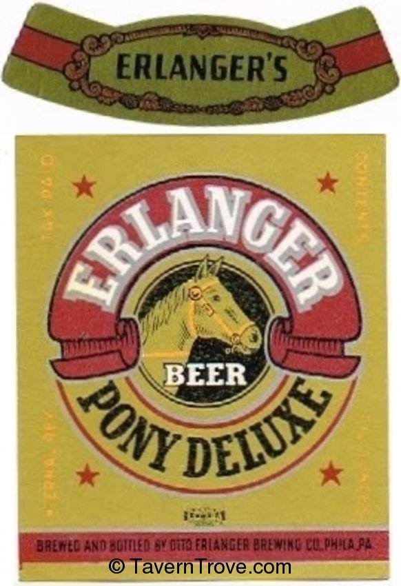 Erlanger Pony Deluxe Beer