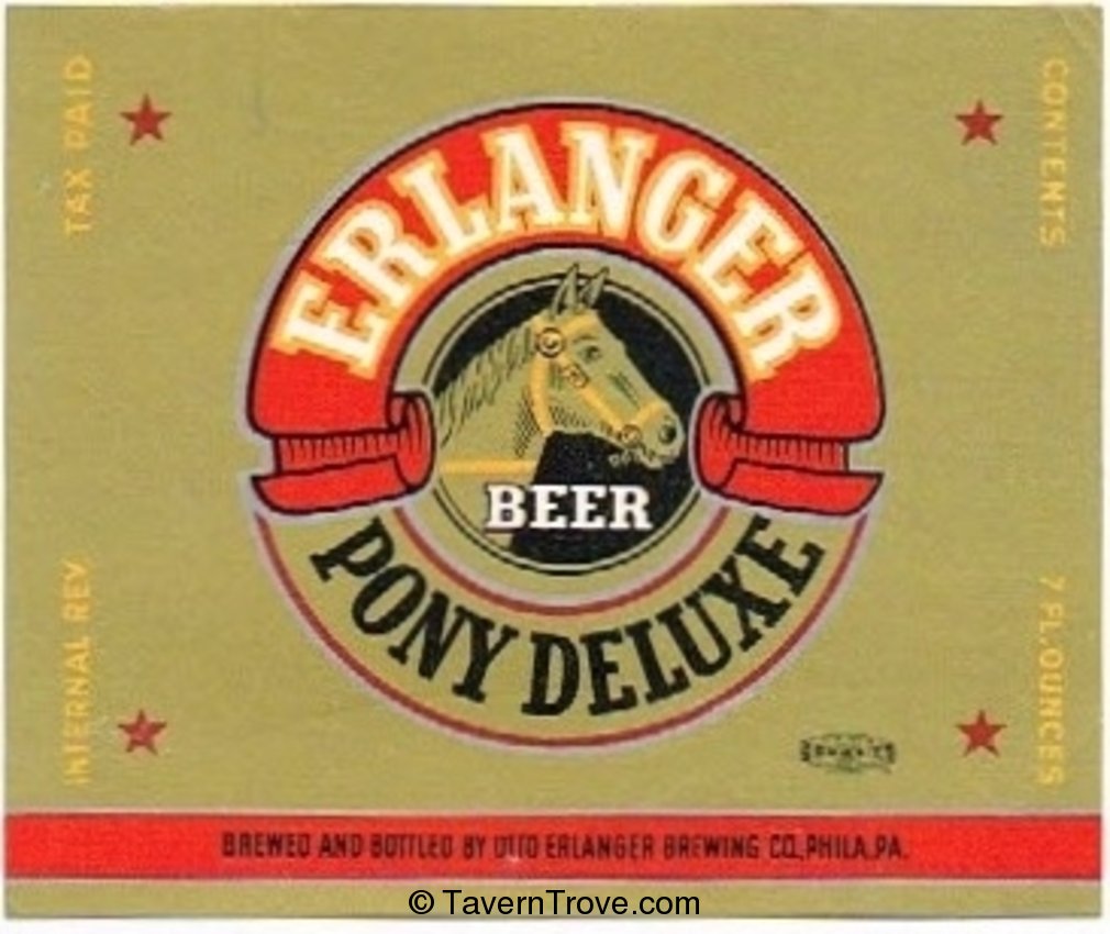 Erlanger Pony Deluxe Beer