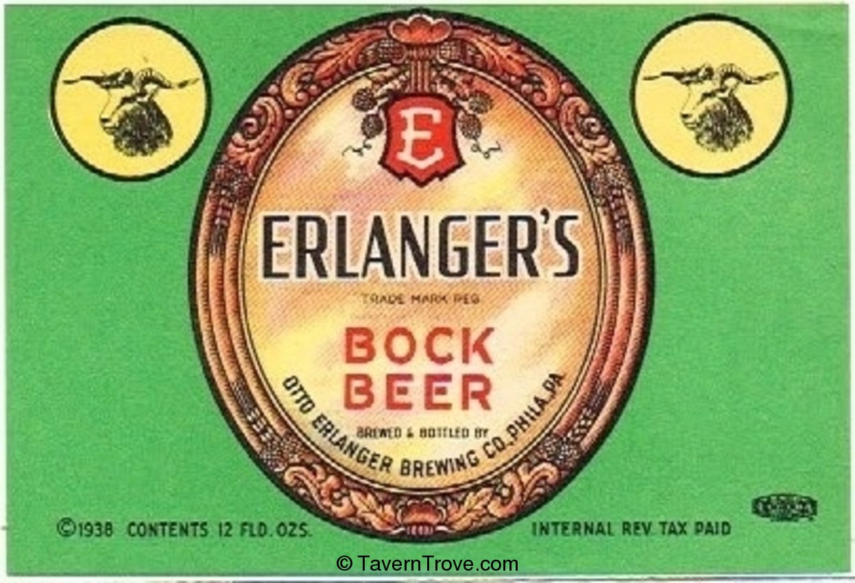 Erlanger's Bock Beer 