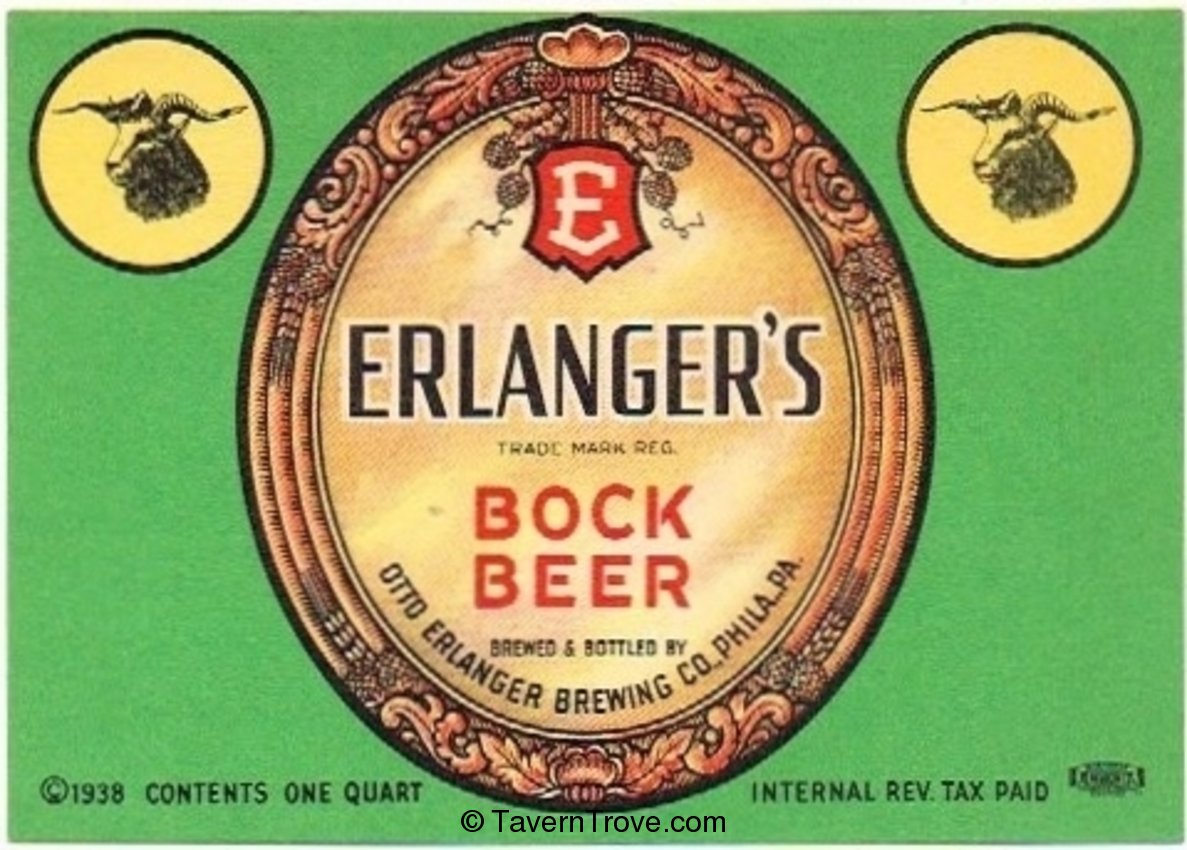 Erlanger's Bock Beer 