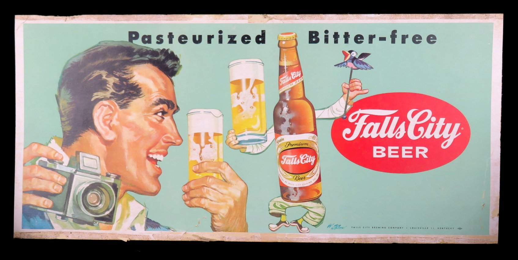 Falls City Beer Trolley Sign