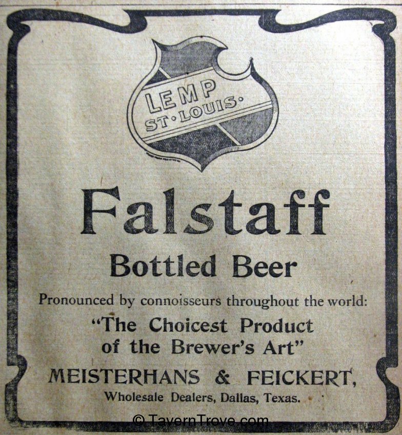 Falstaff Bottled Beer