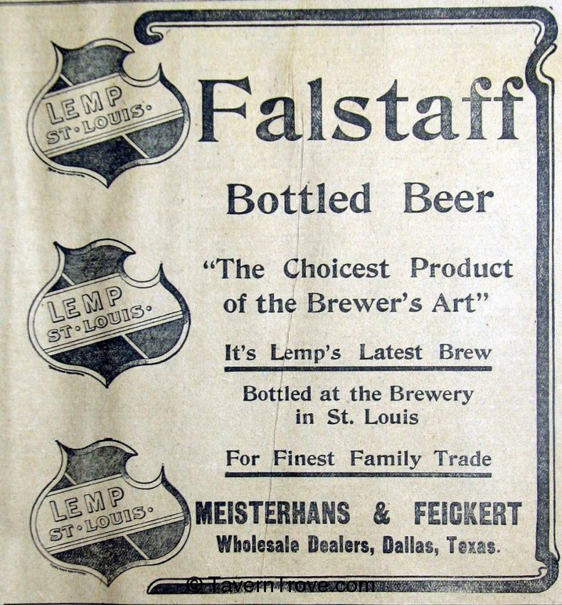 Falstaff Bottled Beer