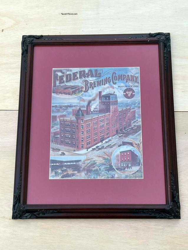 Federal Brewing Co. Reproduction Litho