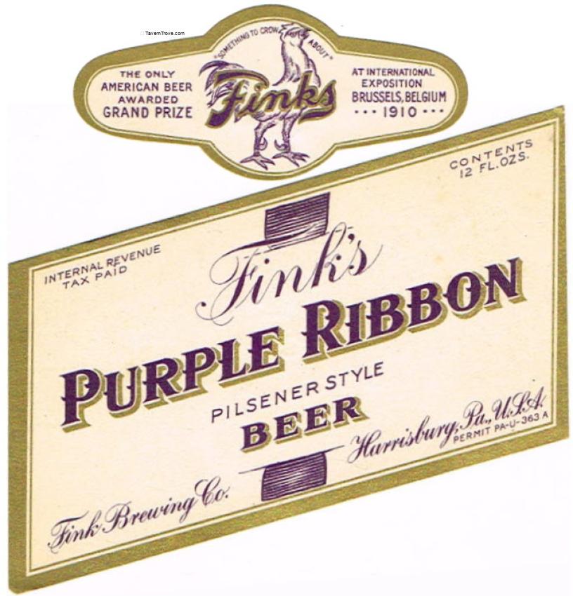 Fink's Purple Ribbon Beer