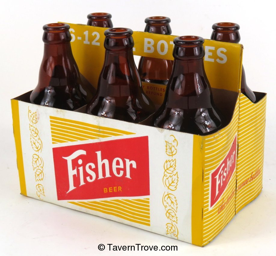 Fisher Beer Steinie Bottle Six Pack