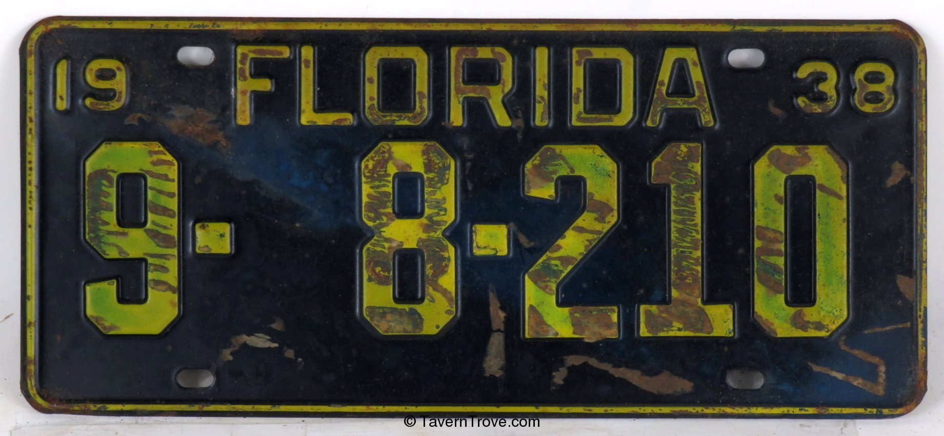 Florida License Plate 9- 8-210