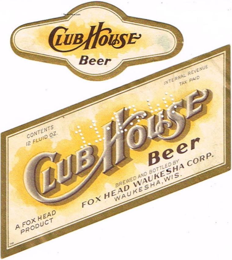 Fox Head Club House Beer