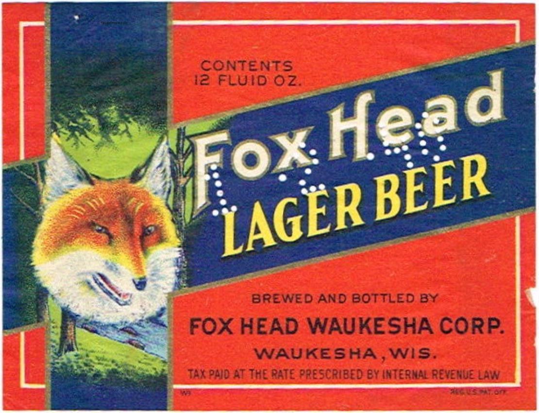 Fox Head Lager Beer