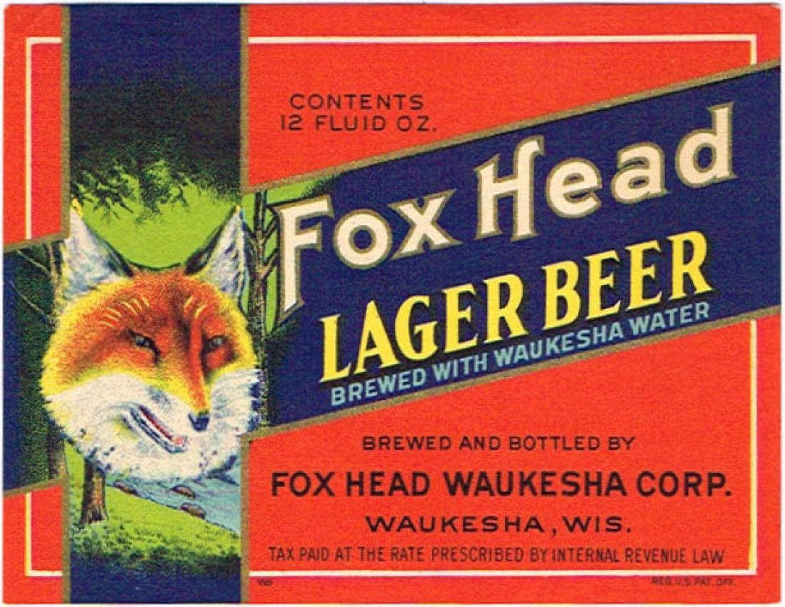 Fox Head Lager Beer