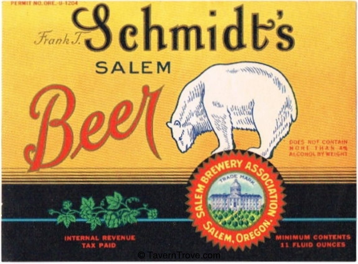 Frank J. Schmidt's Salem Beer 