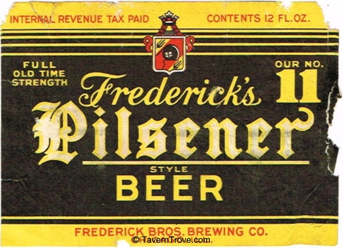 Frederick's Our No. 11 Pilsener Beer