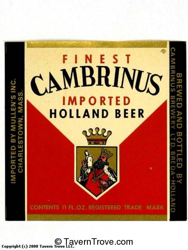 Gambrinus Imported Holland Beer