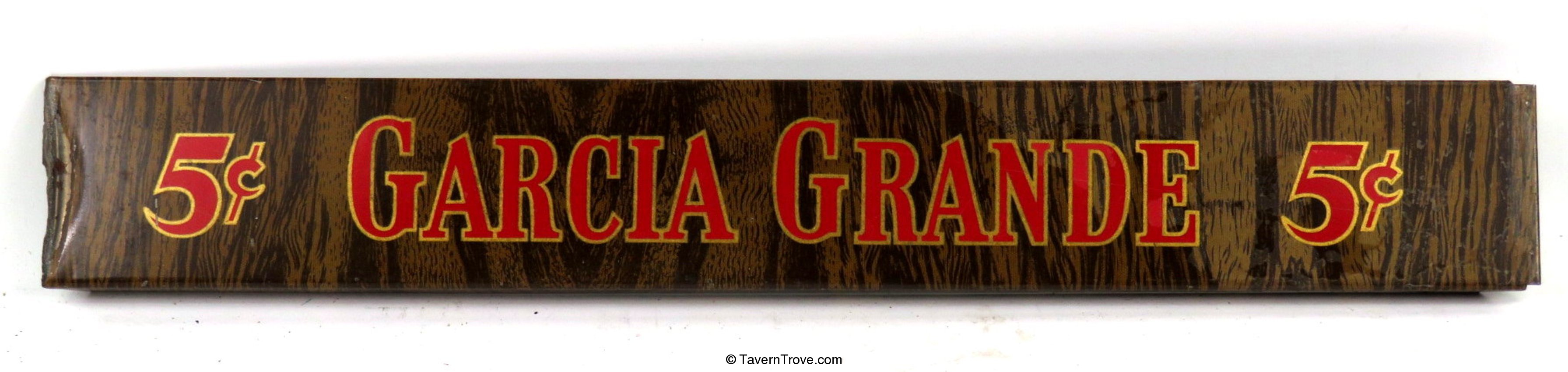 Garcia Grande 5¢ Cigars Shelf Sign