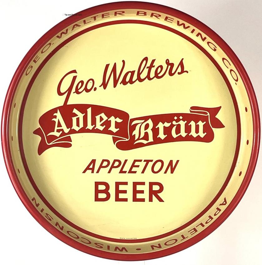 Geo. Walters Adler Brau Appleton Beer