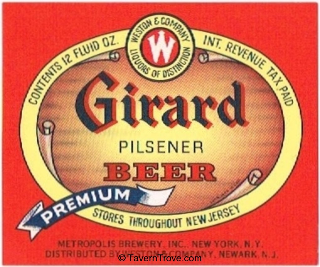 Girard Pilsener Beer