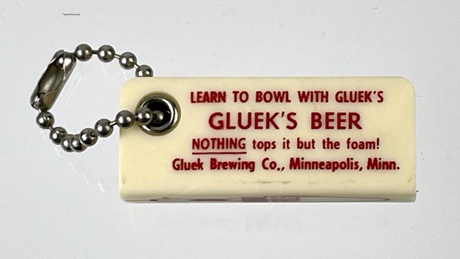 Gluek's Beer Bowling Scorecard