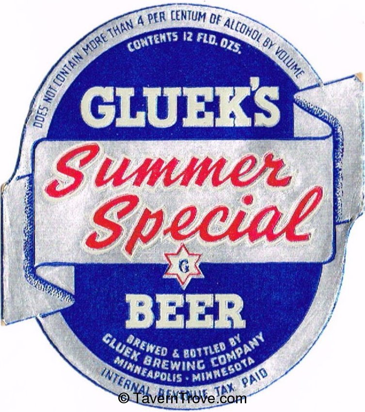 Gluek's Summer Special Beer