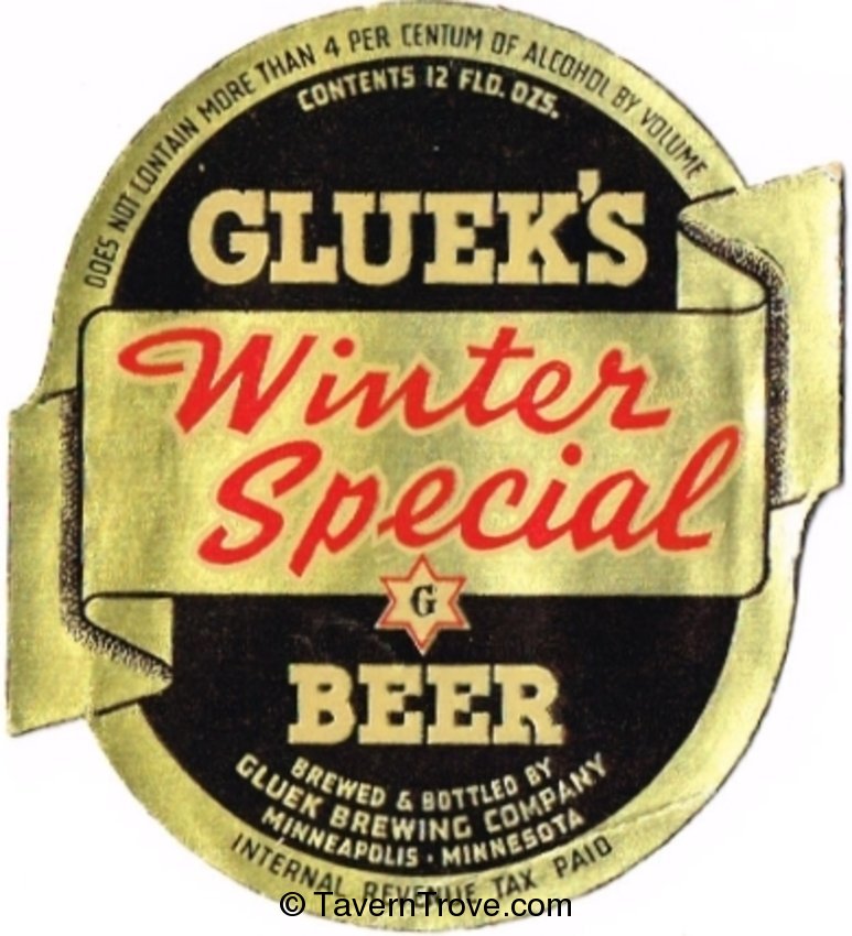 Gluek's Winter Special Beer 