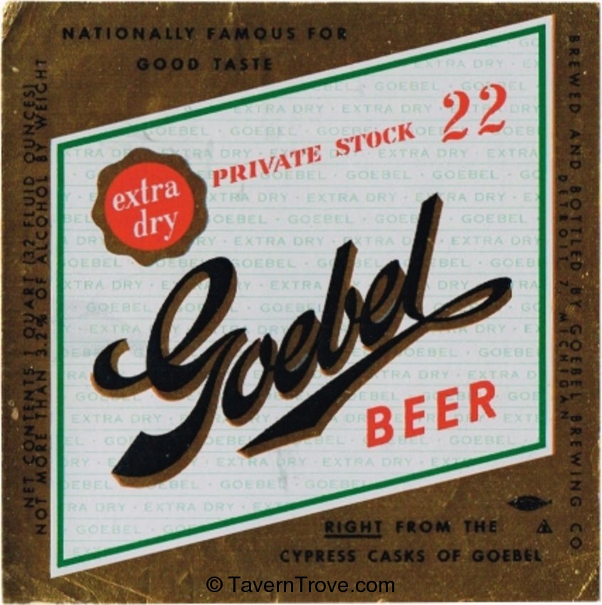 Goebel Private Stock 22 Beer