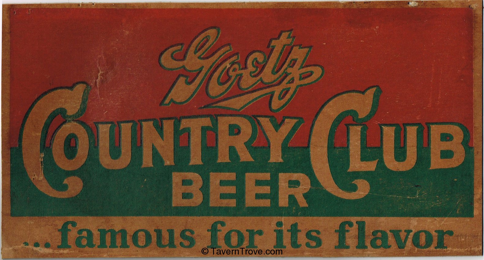 Goetz Country Club Beer