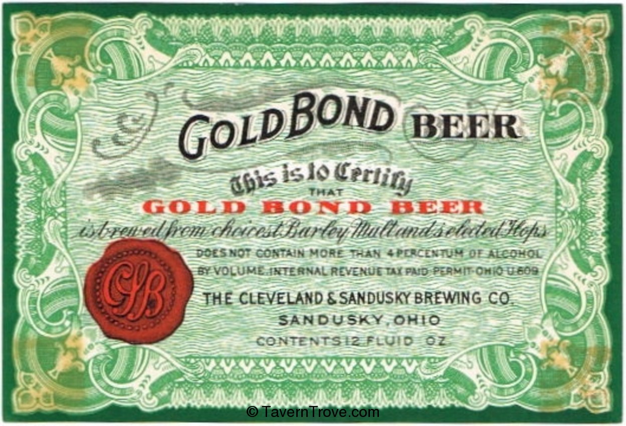 Gold Bond Beer