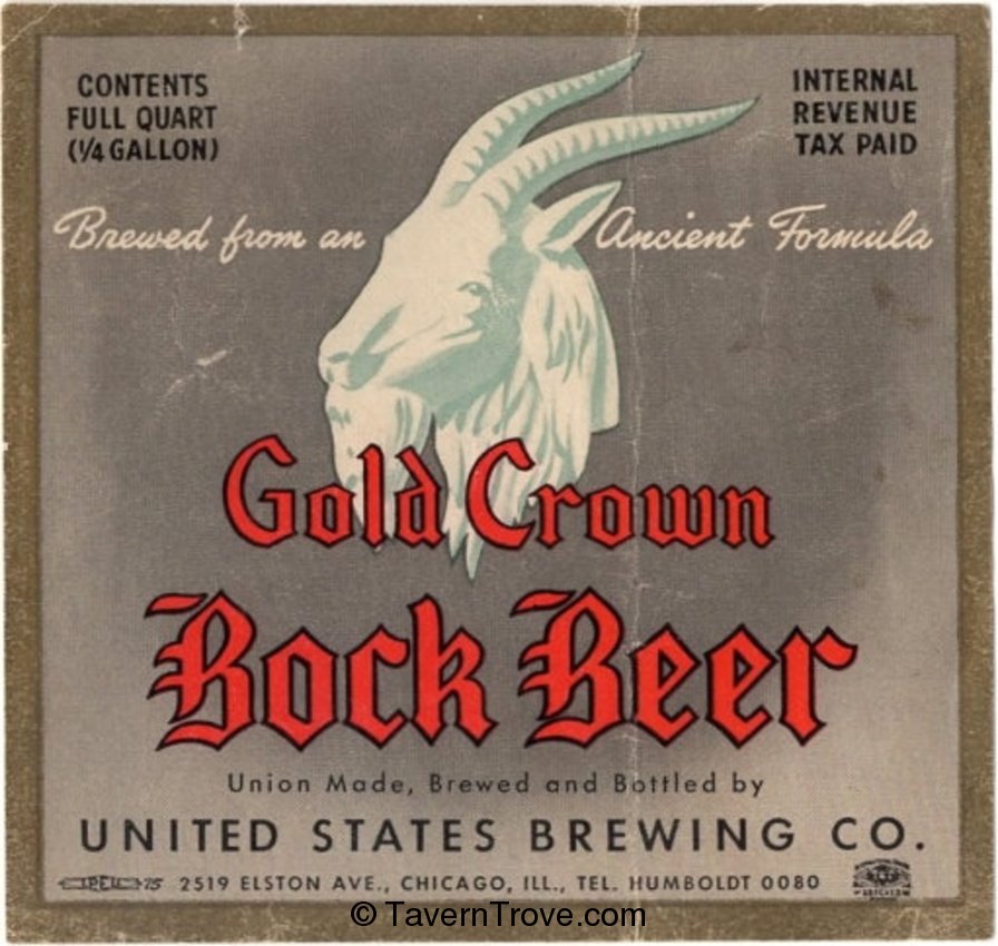 Gold Crown Bock Beer 