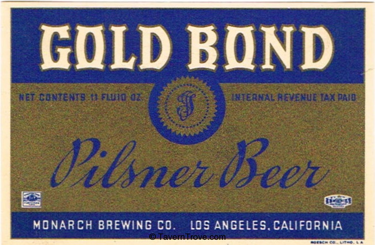 Gold Bond Pilsner Beer