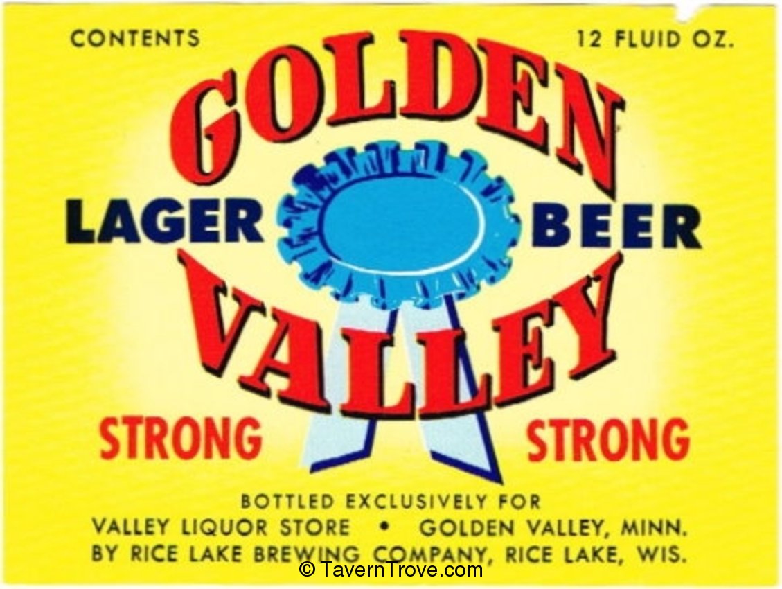 Golden Valley Lager Beer Dupe