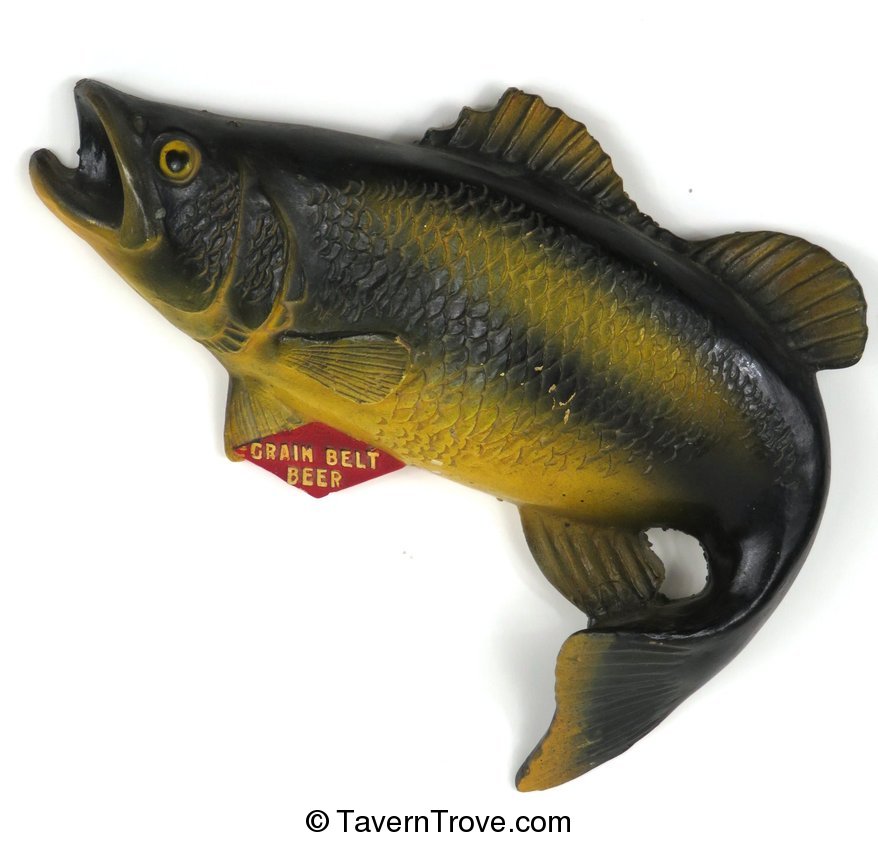 Grain Belt Beer Plaster Largemouth Bass