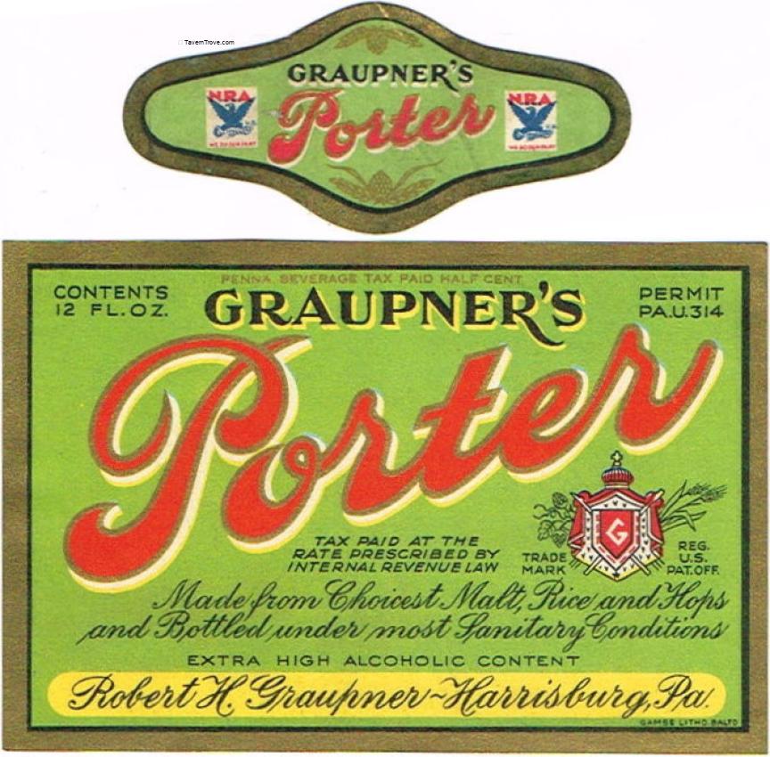 Graupner's Porter ~PA tax